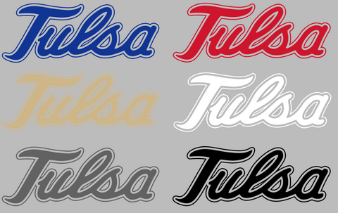 Tulsa Golden Hurricane Retro Throwback Logo Premium DieCut Vinyl Decal PICK COLOR & SIZE