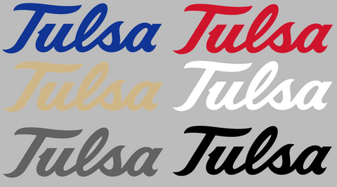 Tulsa Golden Hurricane Team Logo Premium DieCut Vinyl Decal PICK COLOR & SIZE