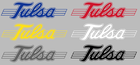Tulsa Golden Hurricane Retro Throwback Logo Premium DieCut Vinyl Decal PICK COLOR & SIZE