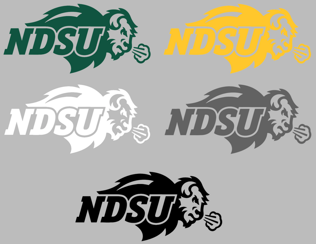 North Dakota State Bison NDSU Logo Premium DieCut Vinyl Decal PICK COLOR & SIZE