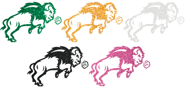 North Dakota State Bison Metallic Sparkle Team Logo Premium DieCut Vinyl Decal PICK COLOR & SIZE