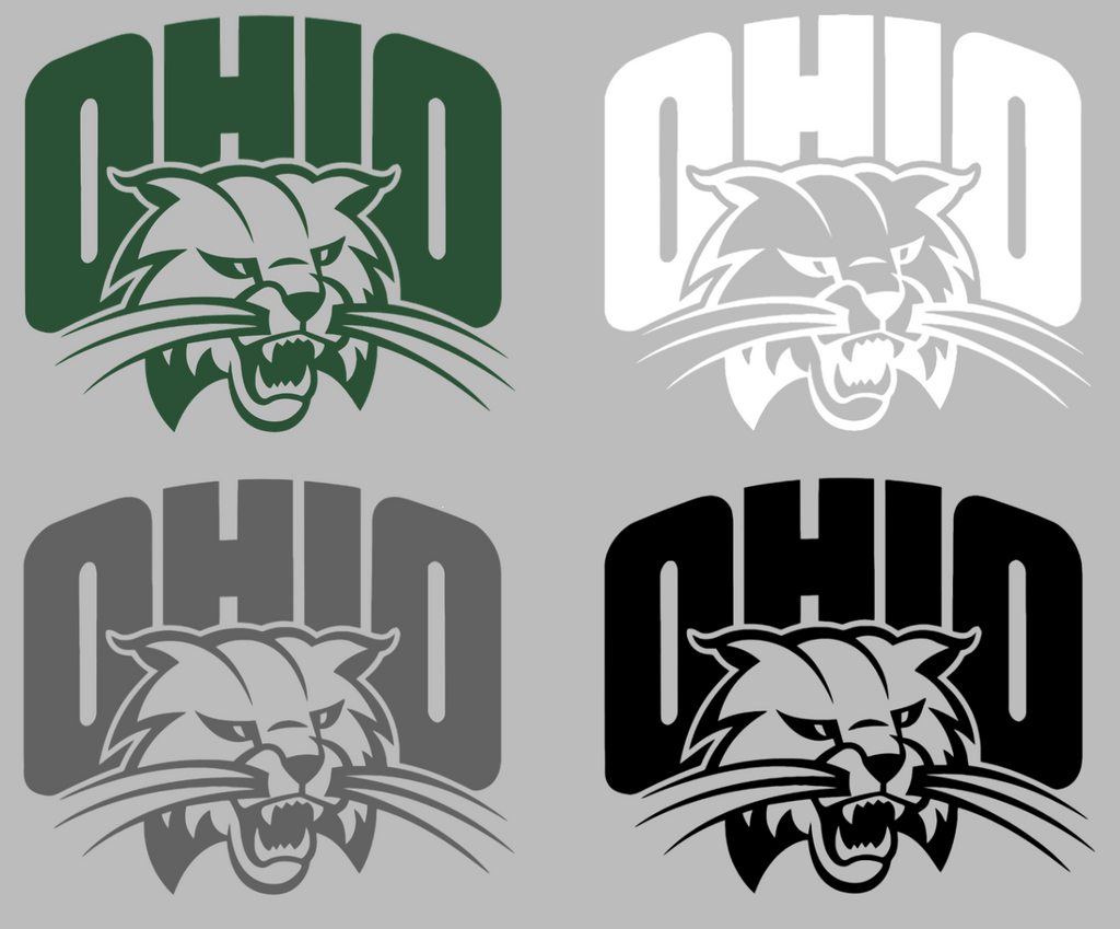 Ohio Bobcats Team Logo Premium DieCut Vinyl Decal PICK COLOR & SIZE