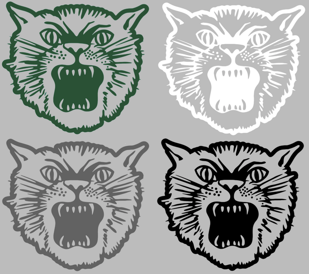 Ohio Bobcats Retro Throwback Logo Premium DieCut Vinyl Decal PICK COLOR & SIZE