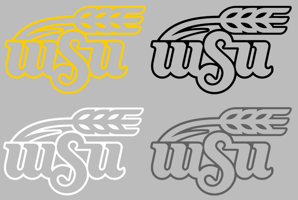 Wichita State Shockers Alternate Logo Premium DieCut Vinyl Decal PICK COLOR & SIZE