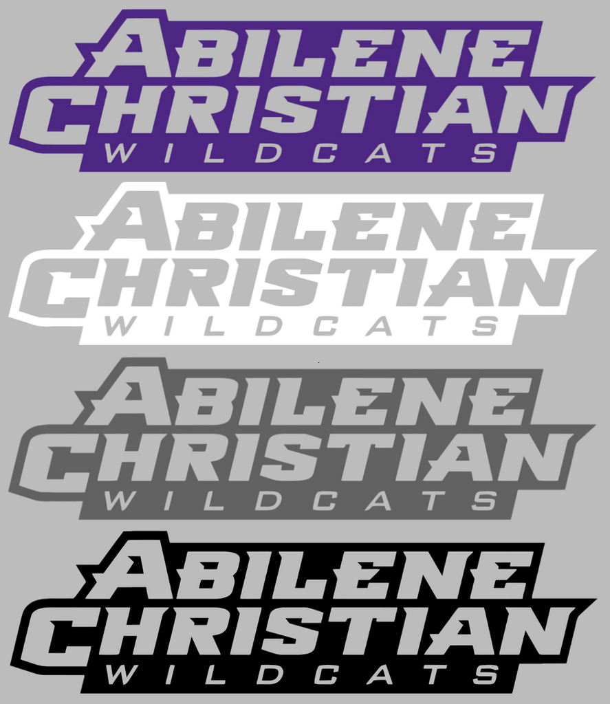 Abilene Christian Wildcats Team Name Logo Premium DieCut Vinyl Decal PICK COLOR & SIZE