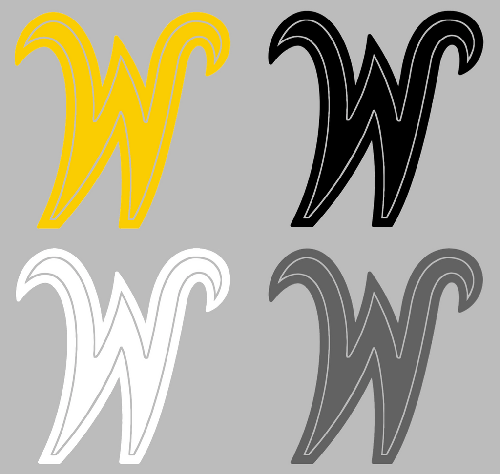 Wichita State Shockers W Logo Premium DieCut Vinyl Decal PICK COLOR & SIZE