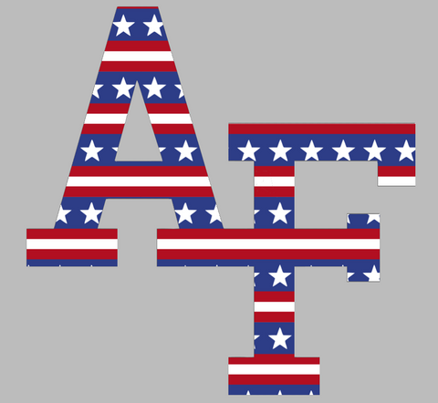 Air Force Falcons Team Logo Stars & Stripes USA American Flag Vinyl Decal PICK SIZE