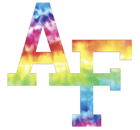 Air Force Falcons Team Logo Crucial Catch Cancer Tie Dye Vinyl Decal PICK SIZE