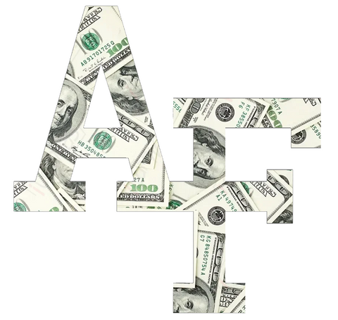 Air Force Falcons Team Logo Money Print Premium DieCut Vinyl Decal PICK SIZE