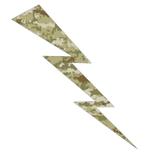 Air Force Falcons Lightning Bolt Logo Salute to Service Camouflage Camo Vinyl Decal PICK SIZE