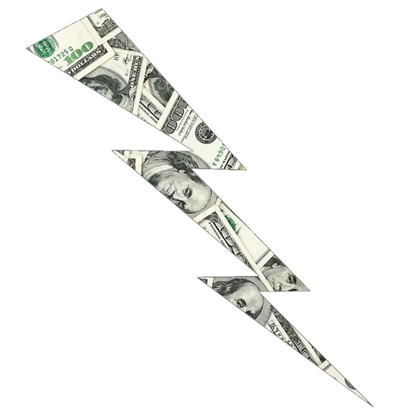 Air Force Falcons Lightning Bolt Logo Money Print Premium DieCut Vinyl Decal PICK SIZE