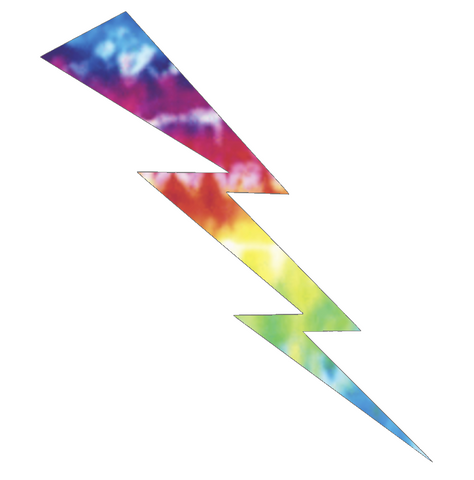 Air Force Falcons Lightning Bolt Logo Crucial Catch Cancer Tie Dye Vinyl Decal PICK SIZE