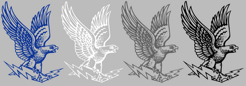 Air Force Falcons Retro Throwback Logo Premium DieCut Vinyl Decal PICK COLOR & SIZE