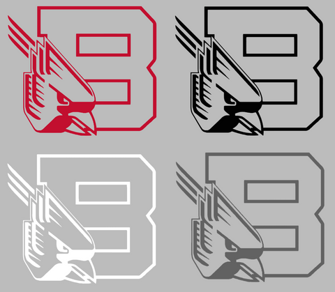 Ball State Cardinals Retro Throwback Logo Premium DieCut Vinyl Decal PICK COLOR & SIZE