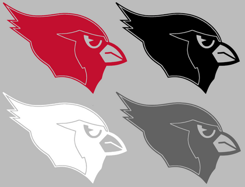 Ball State Cardinals Retro Throwback Logo Premium DieCut Vinyl Decal PICK COLOR & SIZE