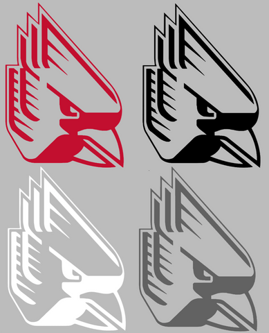 Ball State Cardinals Team Logo Premium DieCut Vinyl Decal PICK COLOR & SIZE