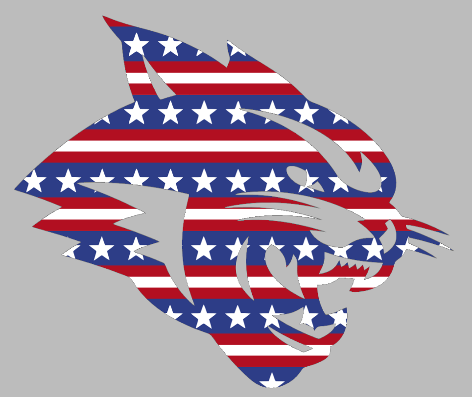 Abilene Christian Wildcats Mascot Logo Thin Blue Line American Flag Premium DieCut Vinyl Decal PICK SIZE
