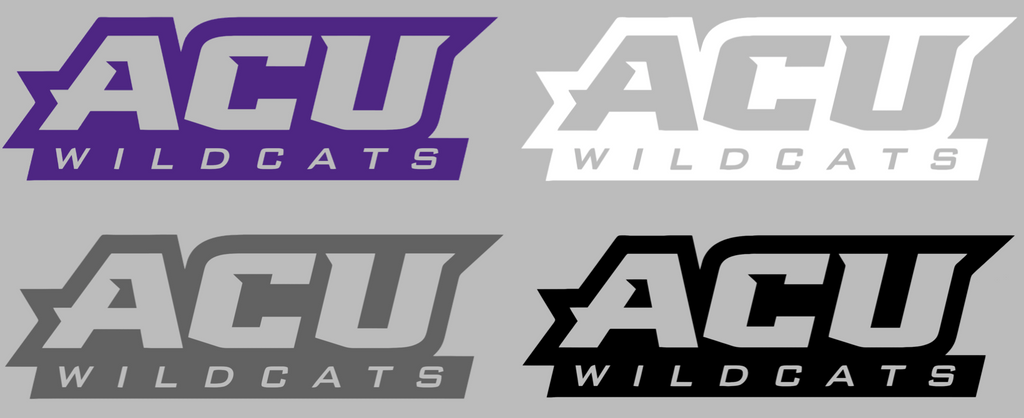 Abilene Christian Wildcats ACU Logo Premium DieCut Vinyl Decal PICK COLOR & SIZE