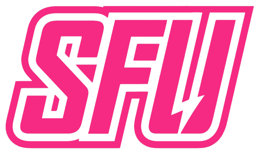 Saint Francis Red Flash HOT PINK Team Logo Premium DieCut Vinyl Decal PICK SIZE