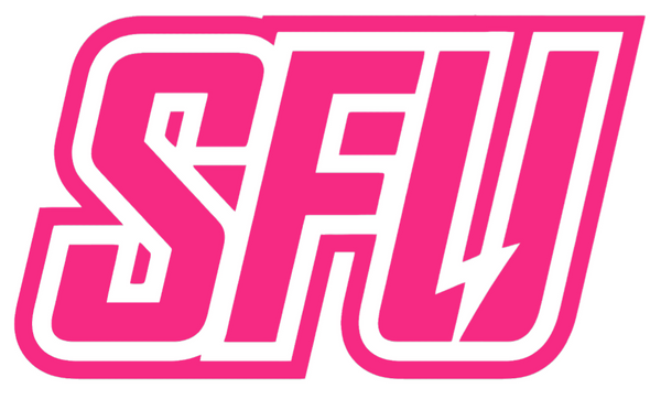 Saint Francis Red Flash HOT PINK Team Logo Premium DieCut Vinyl Decal PICK SIZE