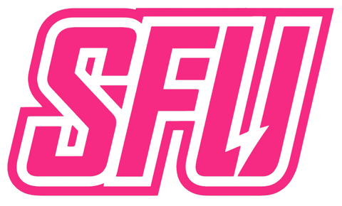 Saint Francis Red Flash HOT PINK Team Logo Premium DieCut Vinyl Decal PICK SIZE