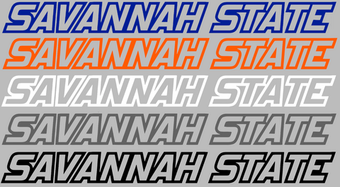 Savannah State Tigers Team Name Logo Premium DieCut Vinyl Decal PICK COLOR & SIZE