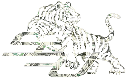Savannah State Tigers Team Logo Money Print Premium DieCut Vinyl Decal PICK SIZE