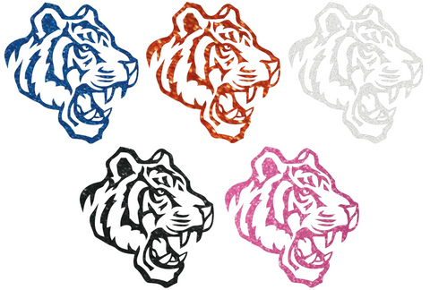 Savannah State Tigers Metallic Sparkle Alternate Logo Premium DieCut Vinyl Decal PICK COLOR & SIZE