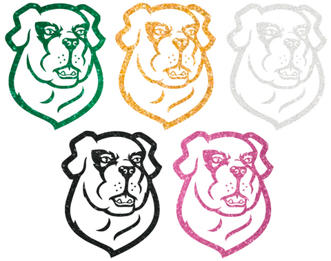 Siena Saints Metallic Sparkle Team Logo Premium DieCut Vinyl Decal PICK COLOR & SIZE