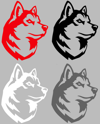 Northeastern Huskies Team Logo Premium DieCut Vinyl Decal PICK COLOR & SIZE