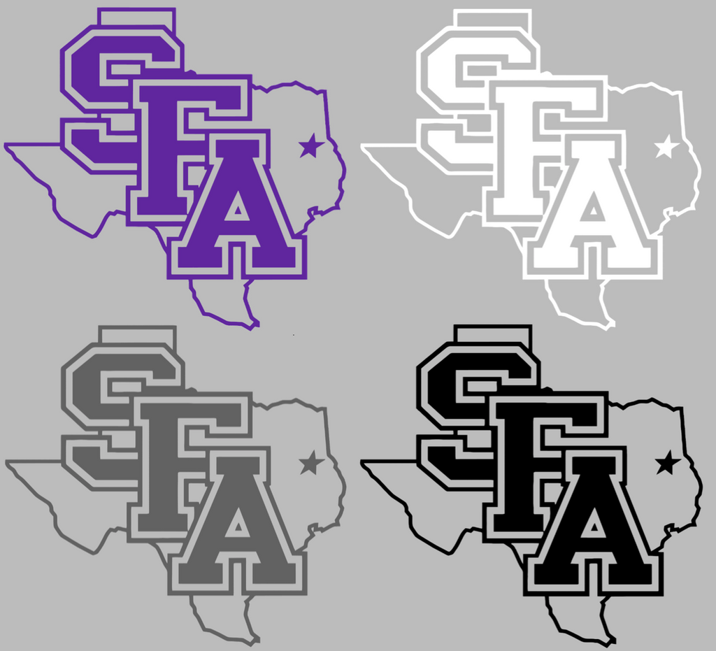 Stephen F Austin Team Logo Premium DieCut Vinyl Decal PICK COLOR & SIZE