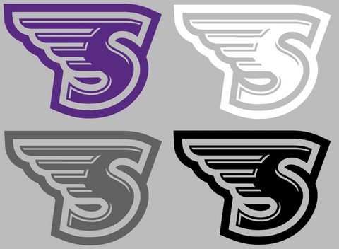 Stonehill Skyhawks Team Logo Premium DieCut Vinyl Decal PICK COLOR & SIZE