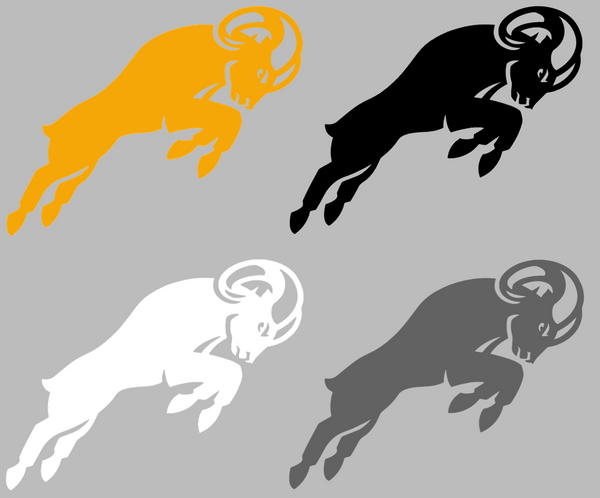 VCU Virginia Commonwealth Rams Alternate Logo Premium DieCut Vinyl Decal PICK COLOR & SIZE