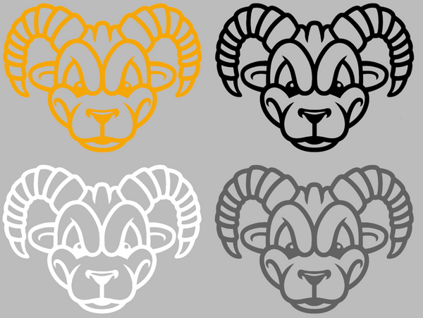 VCU Virginia Commonwealth Rams Rodney Mascot Logo Premium DieCut Vinyl Decal PICK COLOR & SIZE