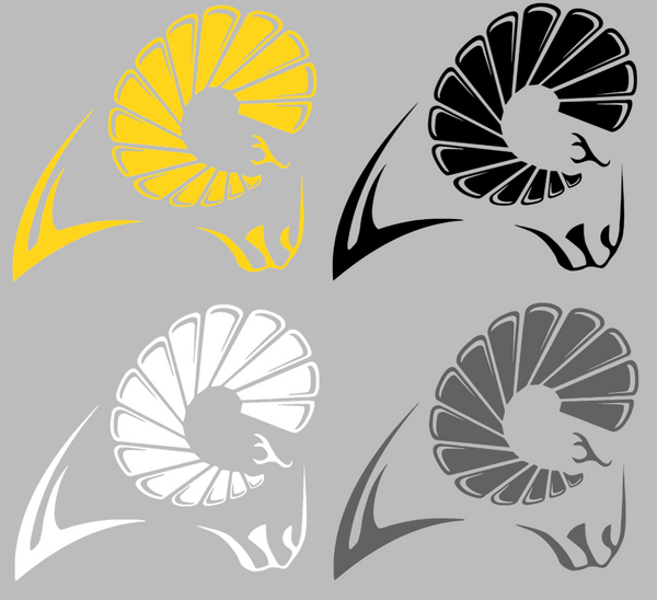 VCU Virginia Commonwealth Rams Retro Throwback Logo Vinyl Decal ...