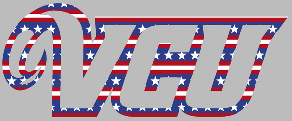 VCU Rams Team Logo Stars & Stripes American Flag Vinyl Decal ...