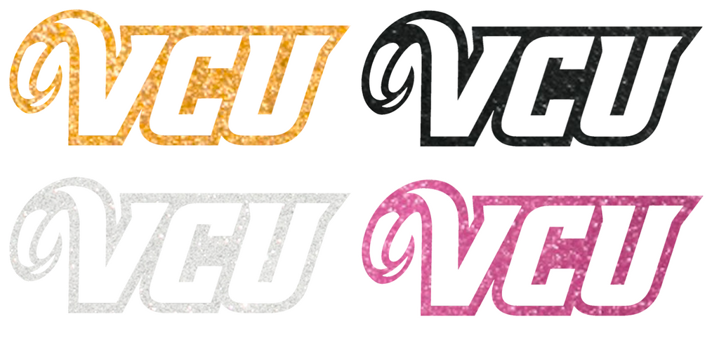 VCU Rams Metallic Sparkle Team Logo Premium DieCut Vinyl Decal PICK COLOR & SIZE