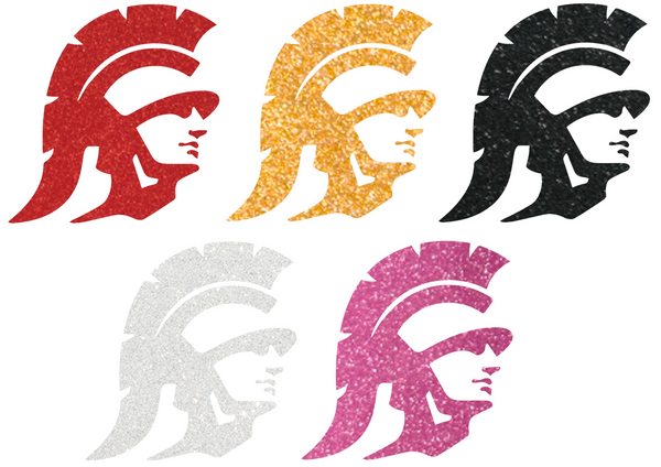 USC Trojans Metallic Sparkle Alternate Logo Premium DieCut Vinyl Decal PICK COLOR & SIZE