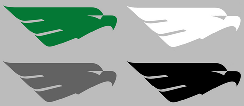 North Texas Mean Green Retro Throwback Logo Premium DieCut Vinyl Decal PICK COLOR & SIZE
