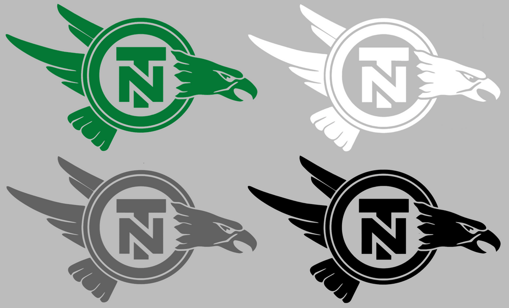 North Texas Mean Green Retro Throwback Logo Premium DieCut Vinyl Decal PICK COLOR & SIZE