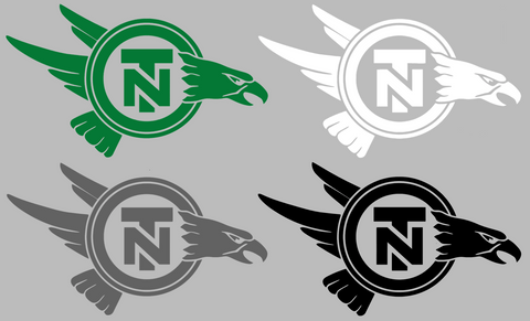 North Texas Mean Green Retro Throwback Logo Premium DieCut Vinyl Decal PICK COLOR & SIZE