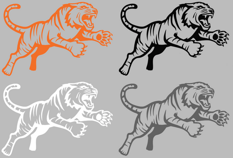 RIT Tigers Team Logo Premium DieCut Vinyl Decal PICK COLOR & SIZE