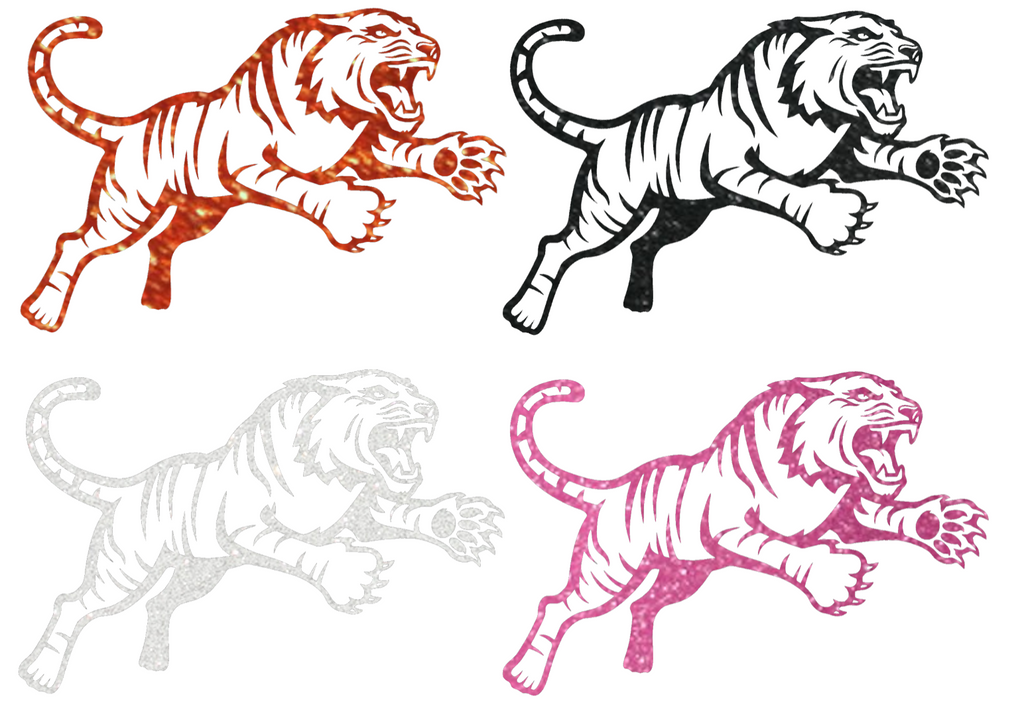 RIT Tigers Metallic Sparkle Team Logo Premium DieCut Vinyl Decal PICK COLOR & SIZE