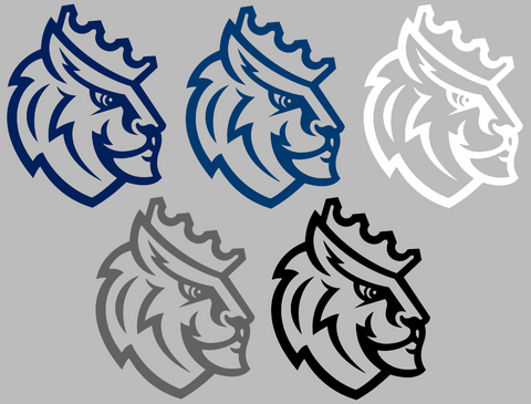 Queens Royals Alternate Logo Premium DieCut Vinyl Decal PICK COLOR & SIZE