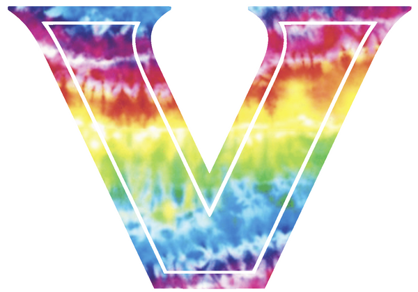 Vanderbilt Commodores Team Logo Crucial Catch Cancer Tie Dye Vinyl Decal PICK SIZE