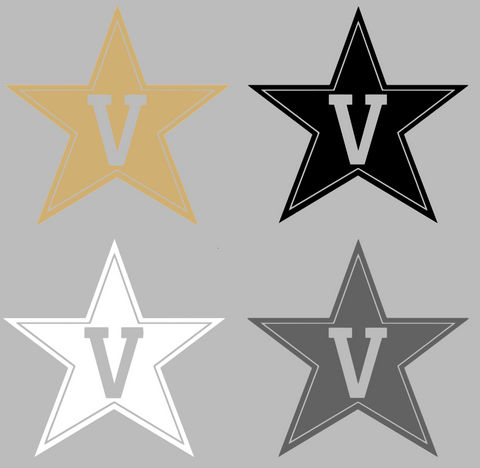 Vanderbilt Commodores Retro Throwback Logo Premium DieCut Vinyl Decal PICK COLOR & SIZE