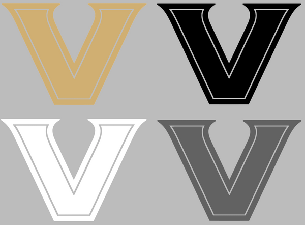 Vanderbilt Commodores Team Logo Premium DieCut Vinyl Decal PICK COLOR & SIZE