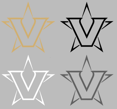 Vanderbilt Commodores Alternate Logo Premium DieCut Vinyl Decal PICK COLOR & SIZE