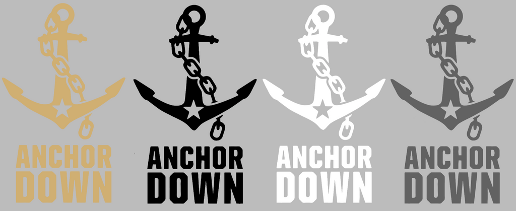 Vanderbilt Commodores Anchor Down Logo Premium DieCut Vinyl Decal PICK COLOR & SIZE