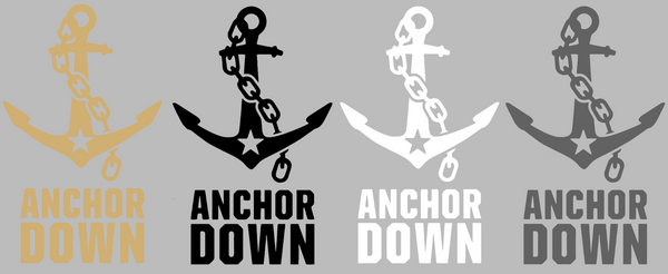 Vanderbilt Commodores Anchor Down Logo Premium DieCut Vinyl Decal PICK COLOR & SIZE